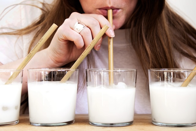 Milchprodukte und Wellness für Frauen